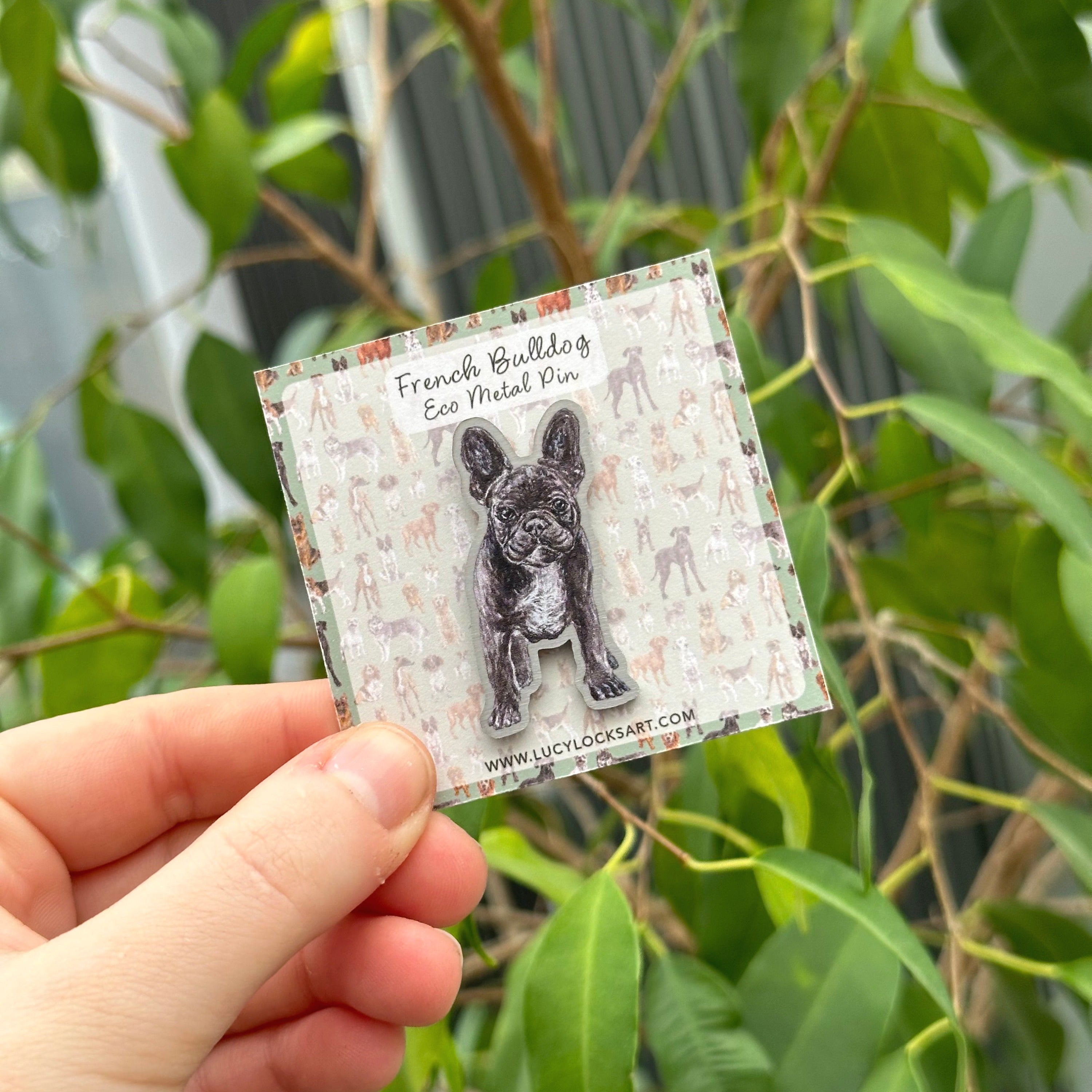 French Bulldog Eco Metal Pin image 0