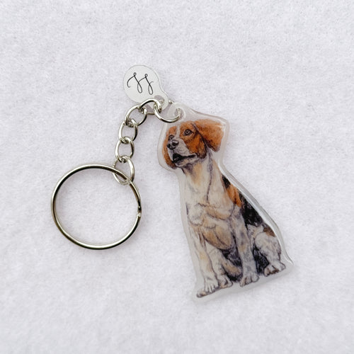 Beagle - Handmade Keyring image 0