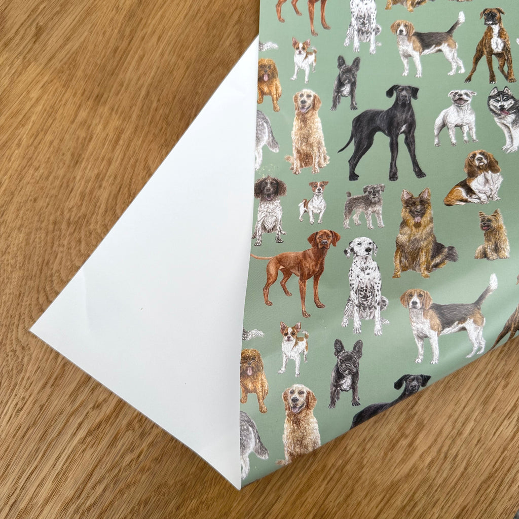 Dogs Gift Wrap and Tag image 1