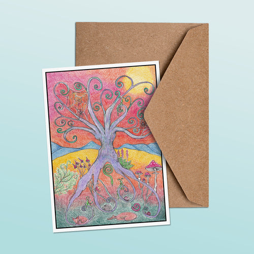 Abstract Sprites Greetings Card image 1