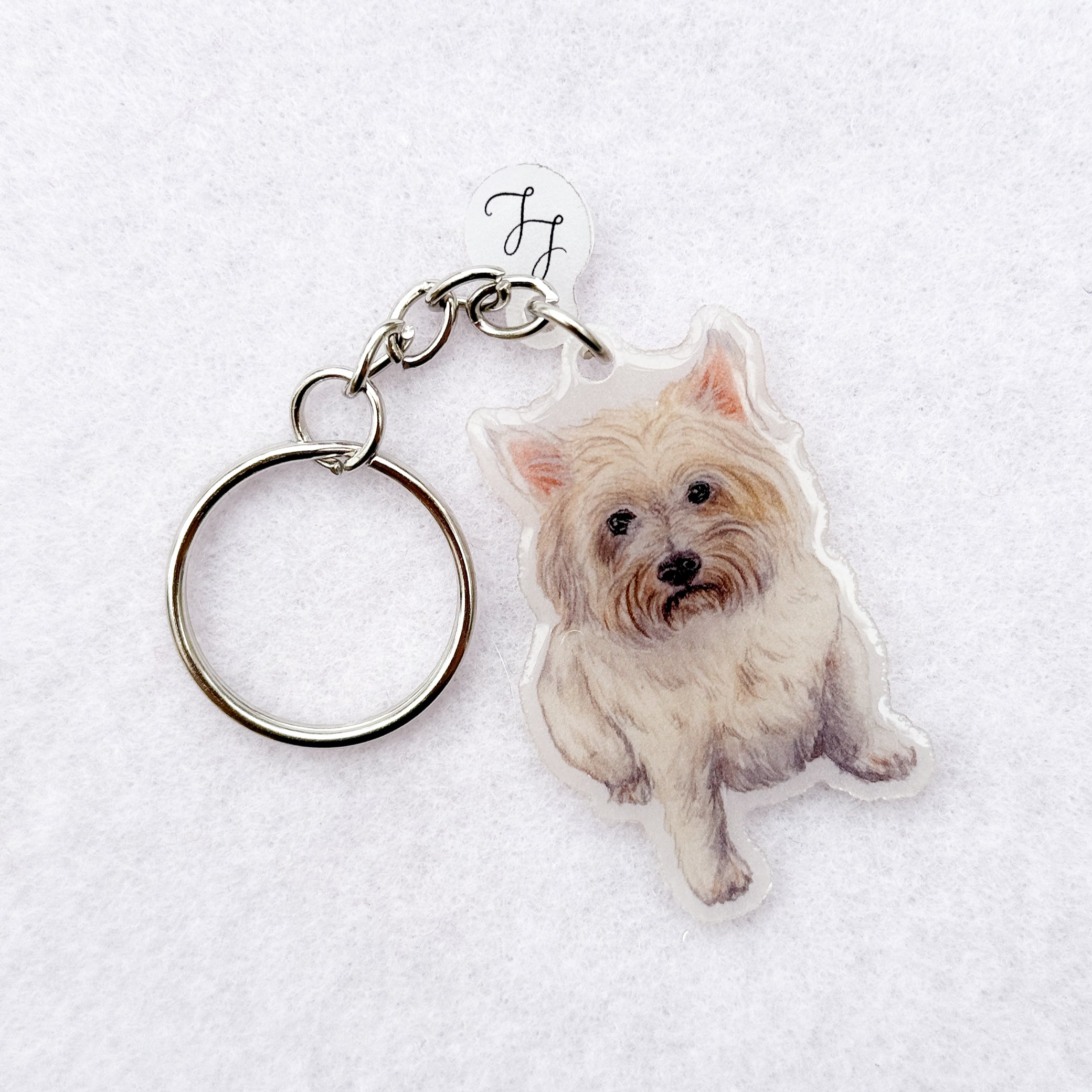 West Highland Terrier - Handmade Keyring image 0