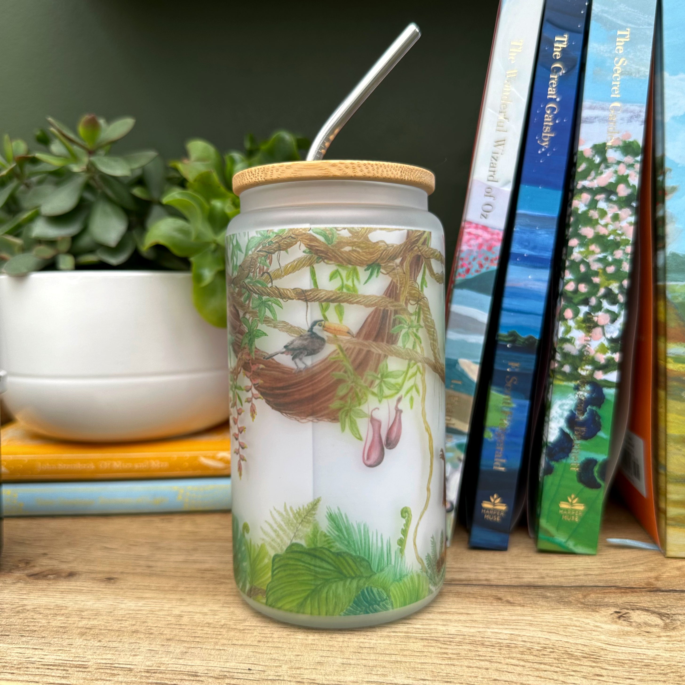 Rainforest 16oz Glass Tumblers image 2