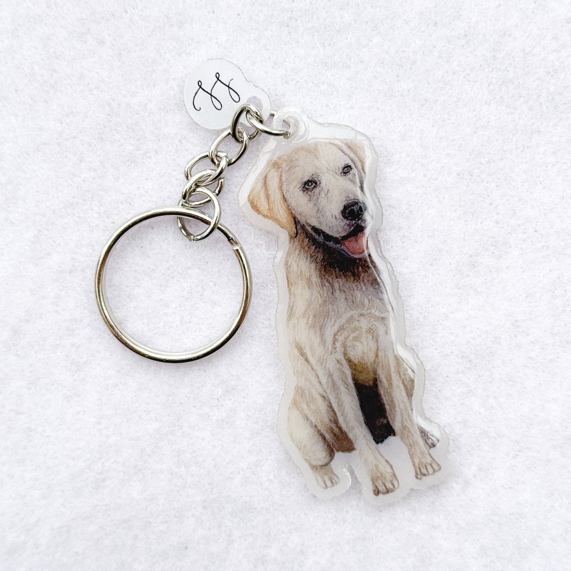 Labrador (Cream) - Handmade Keyring image 0