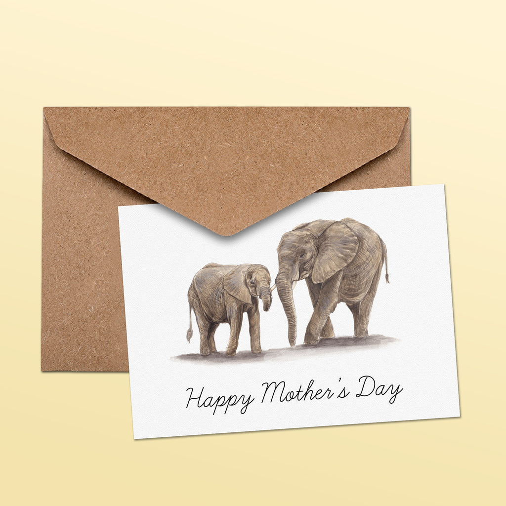 Elephants Mother's Day Greetings Card image 1