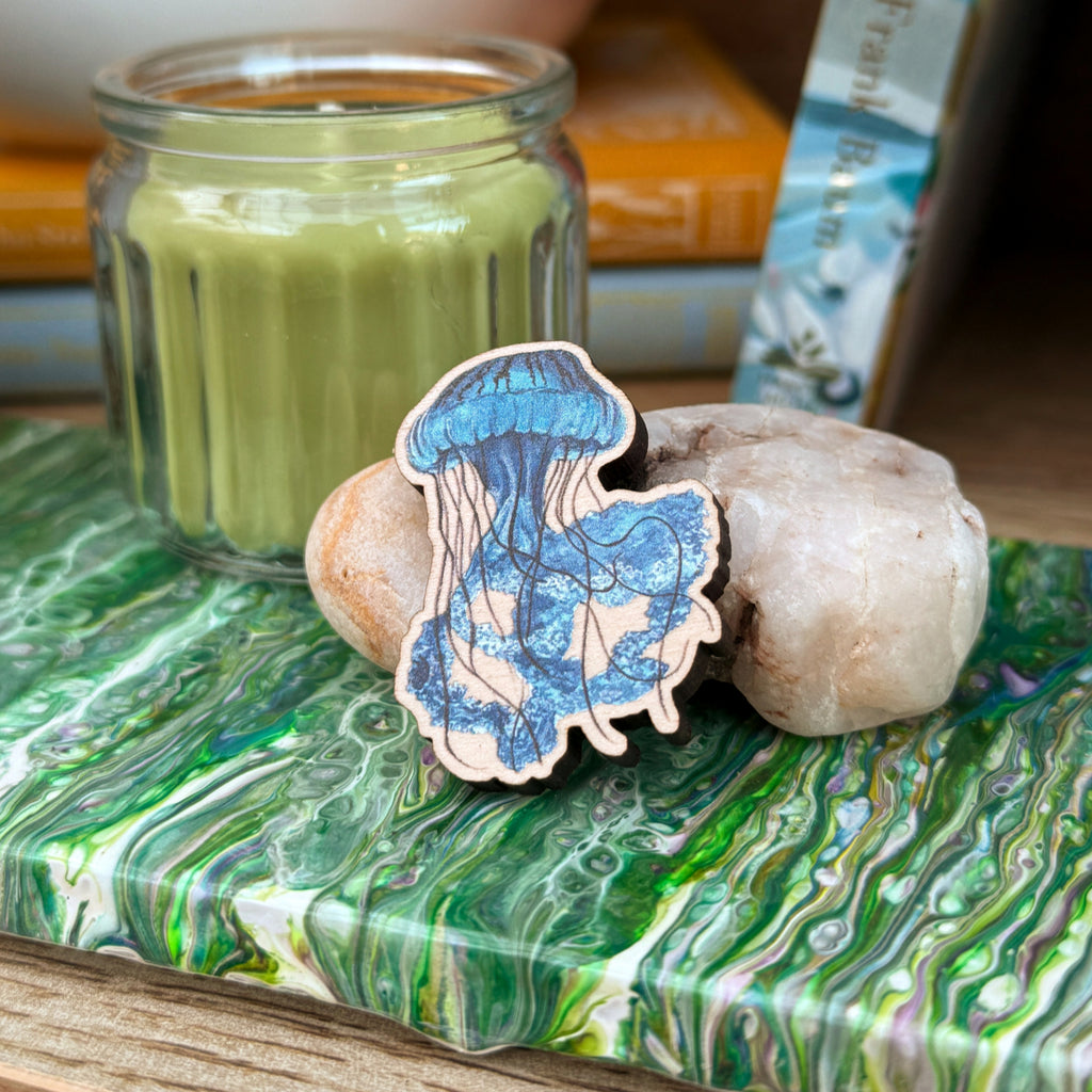 Jellyfish Wooden Pin image 9