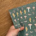 Green Mushroom A4 Patterned Paper - Set of 4 image 0