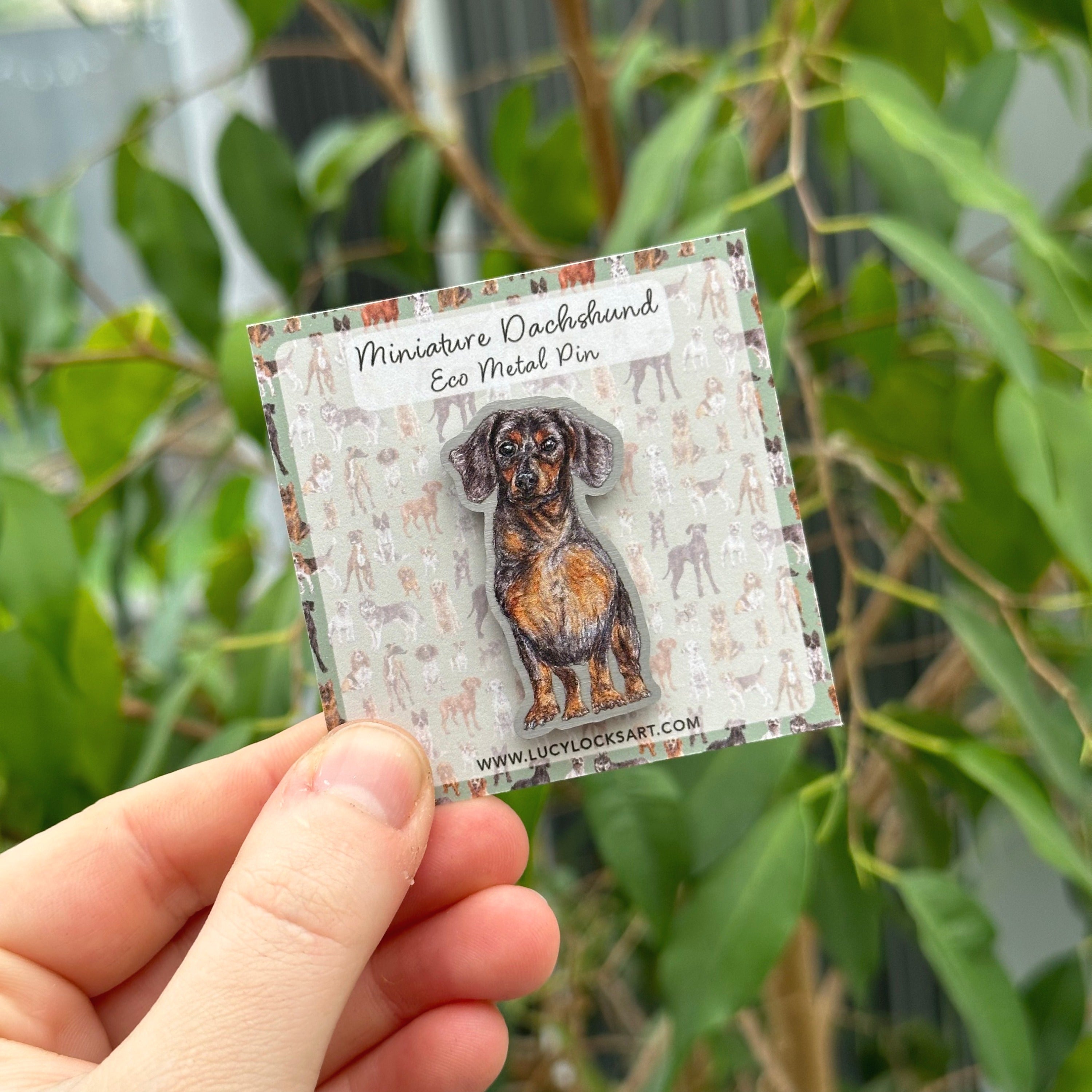 Dachshund Eco Metal Pin image 0