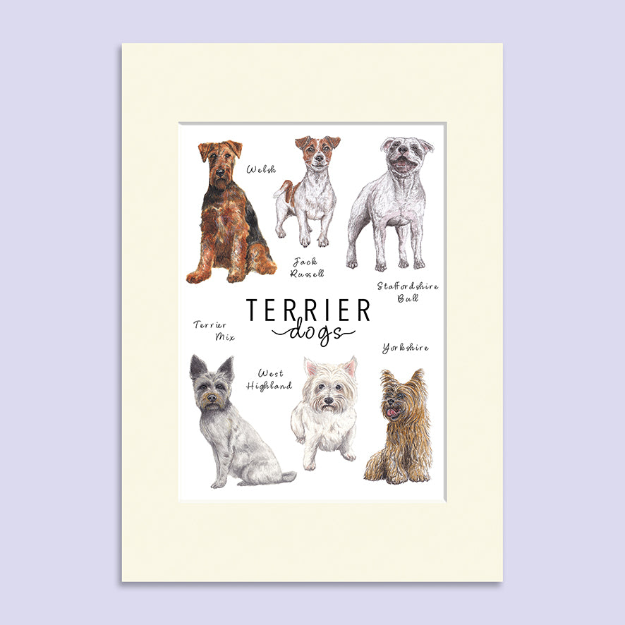 Terrier Dogs A5 Print image 1
