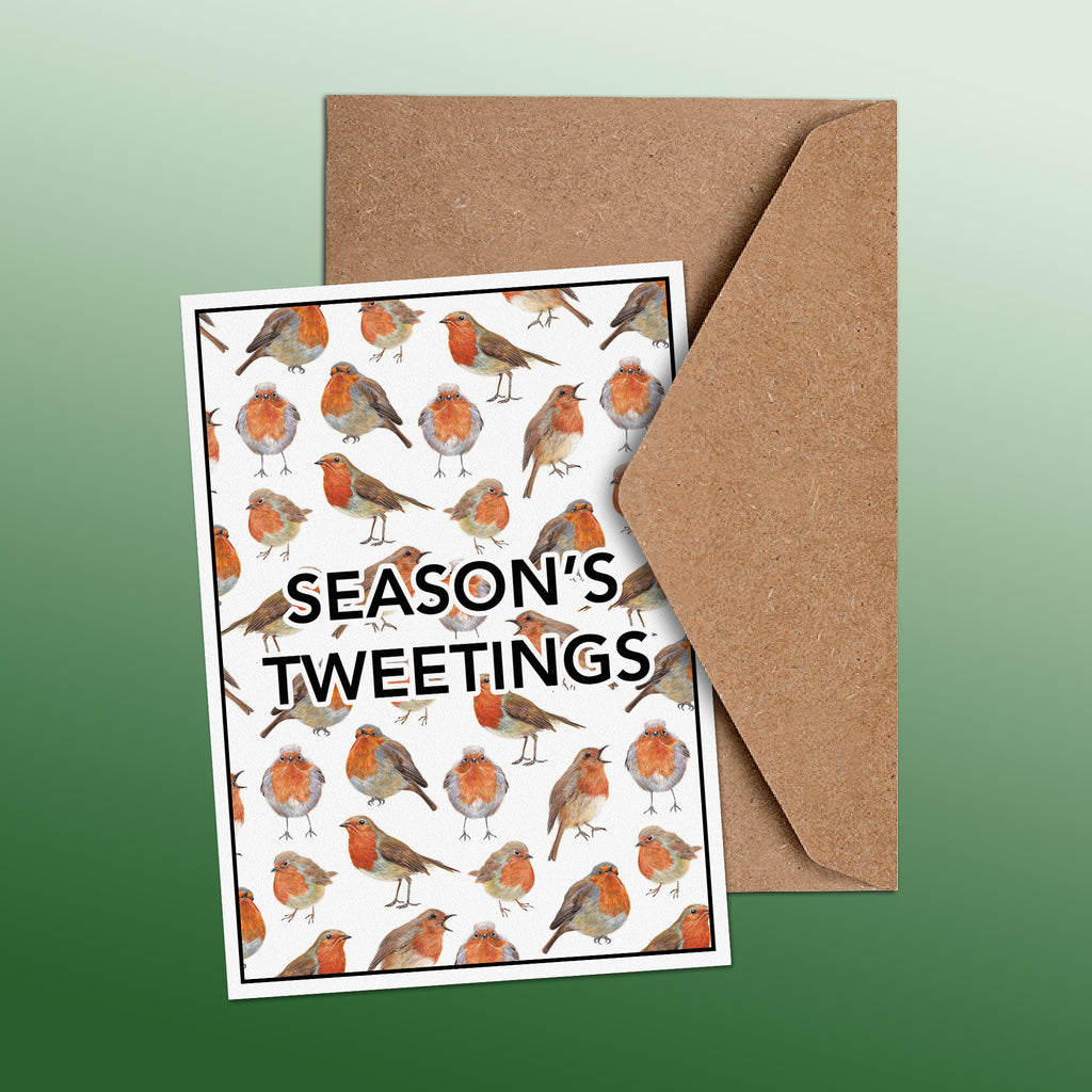 Season's Tweetings Greetings Card image 1