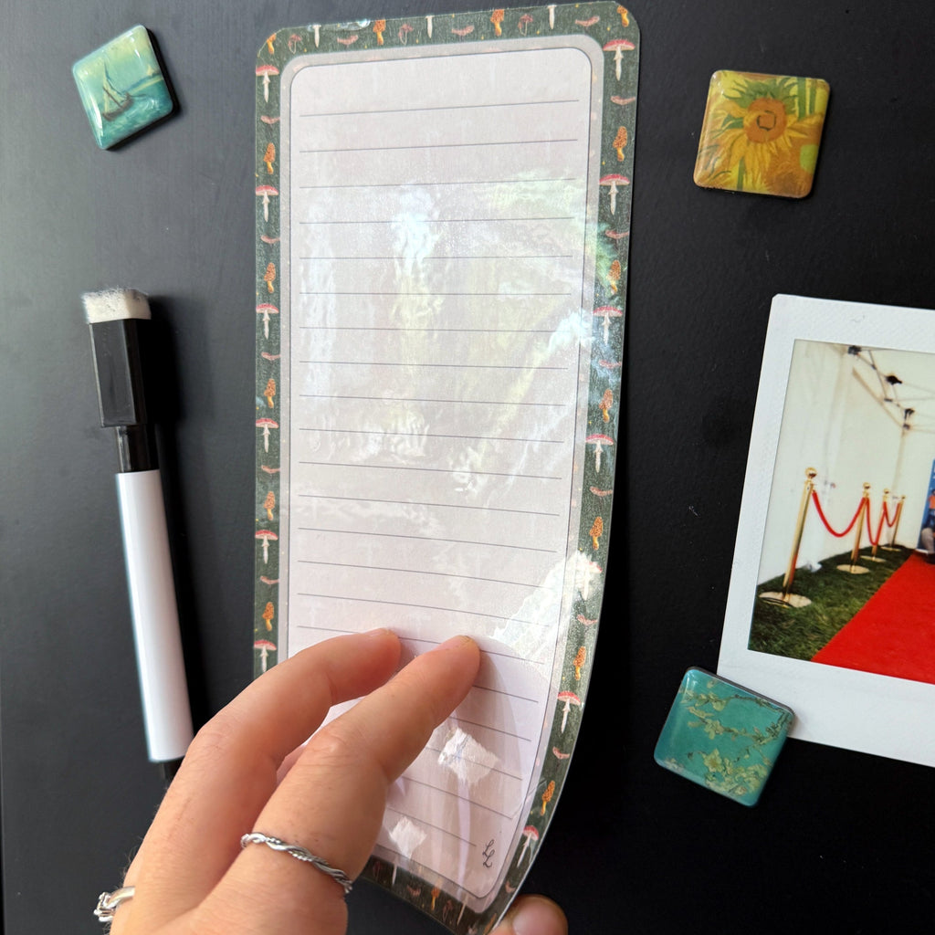 Green Mushroom - Magnetic Dry Erase List image 1