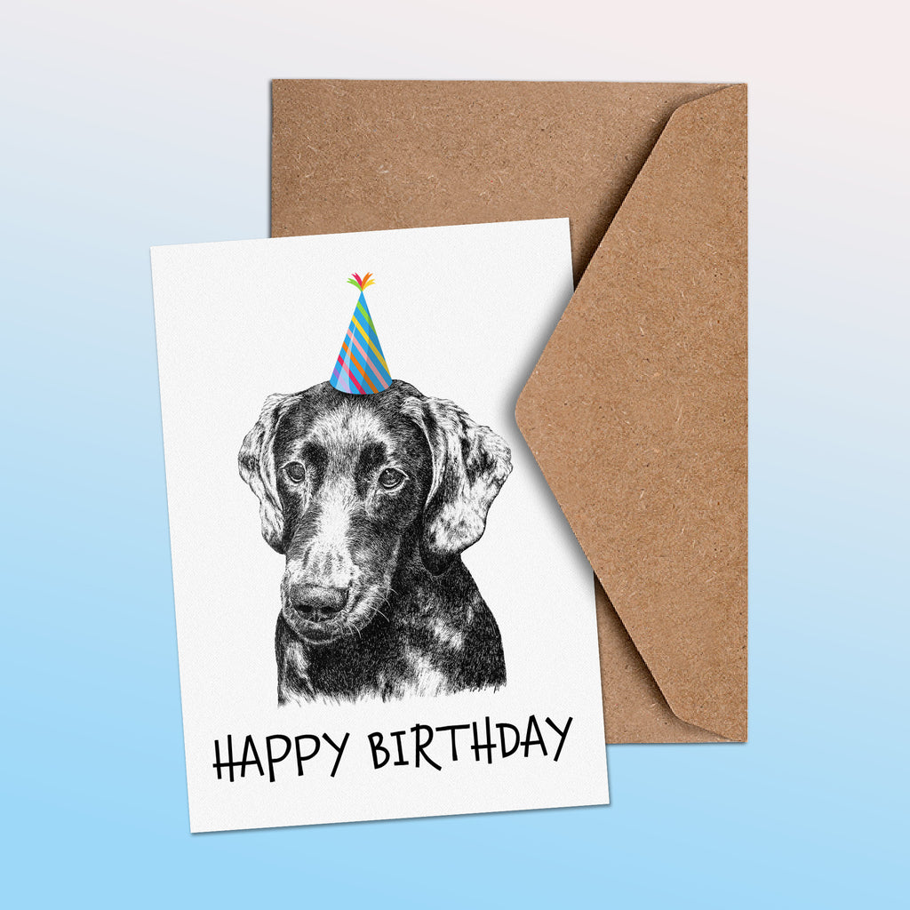 Miniature Dachshund (#1) Greetings Card image 1