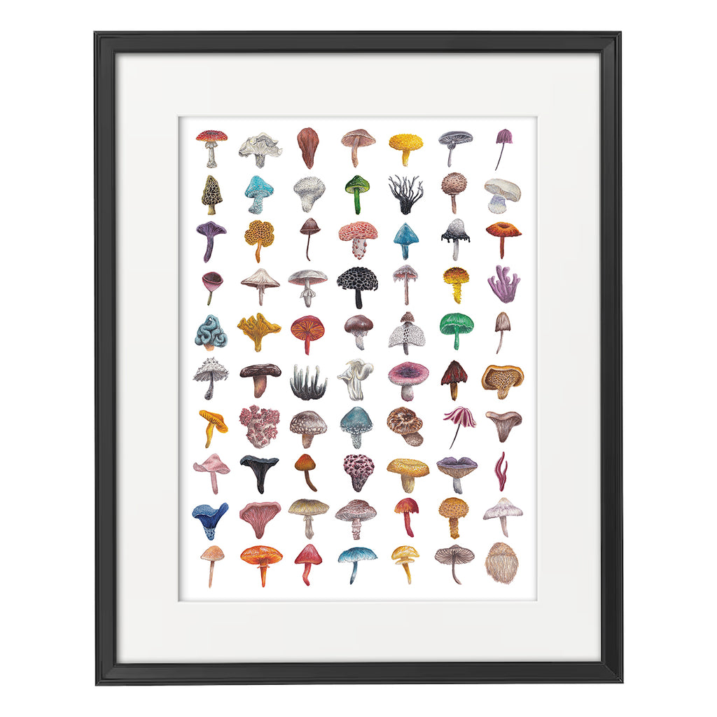 Mini Mushroom A3 Print image 1