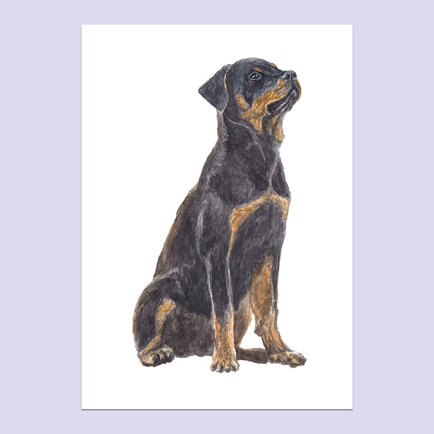 A6 Watercolour Pet Portrait Commission image 1