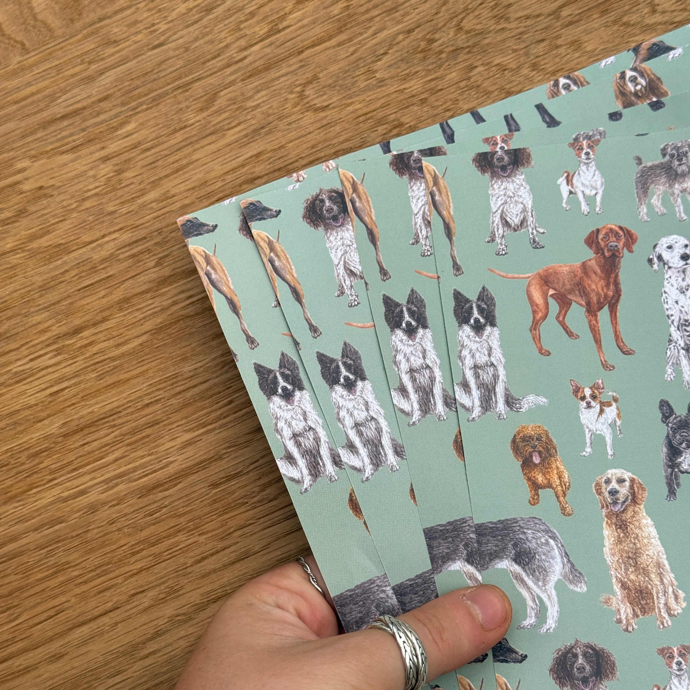 Dogs A4 Patterned Paper - Set of 4 image 0